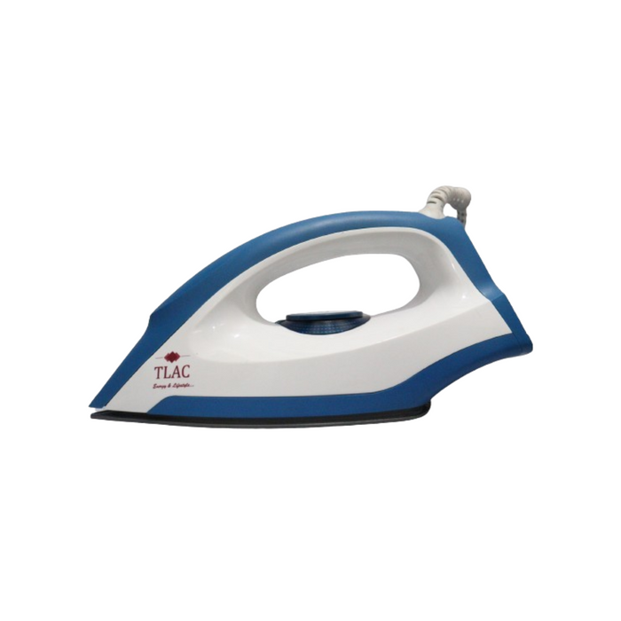 TLAC Dry Iron 1300W Non-Stick Blue and White - TLDI-6058B